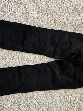Collective Concepts Black Faux Suede Leggings